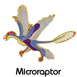 ピンバッジ/ミクロラプトル