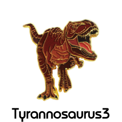 ピンバッジ/ティラノサウルス3