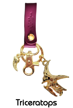 レザーキーリング/トリケラトプス