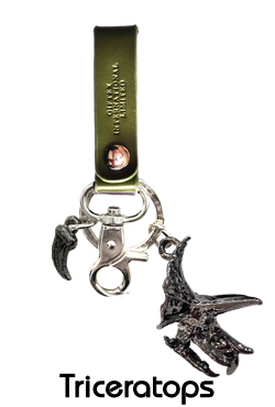 レザーキーリング/トリケラトプス