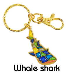 ステンドキーチェーン/ジンベイザメ
