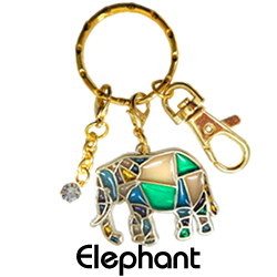ステンドキーチェーン/ゾウ
