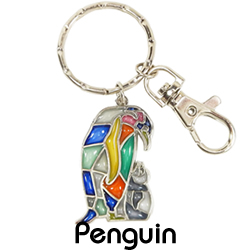 ステンドキーチェーン/ペンギン