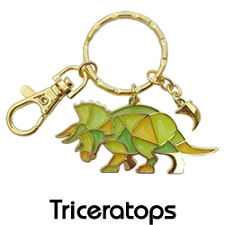 ステンドキーチェーン/トリケラトプス